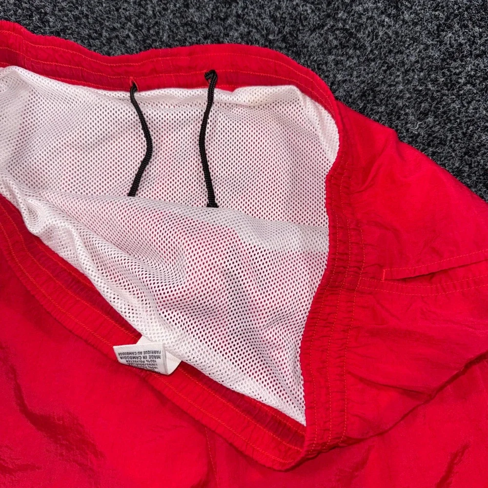 Columbia Mens Red Nylon Mesh Lined Athletic Board Shorts Size L(36) 5in Inseam